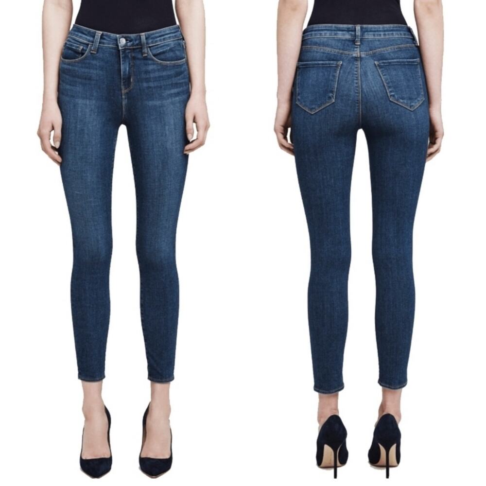 L'Agence Women's Margot High Rise Skinny Jean Dark‎ Vintage Size 26